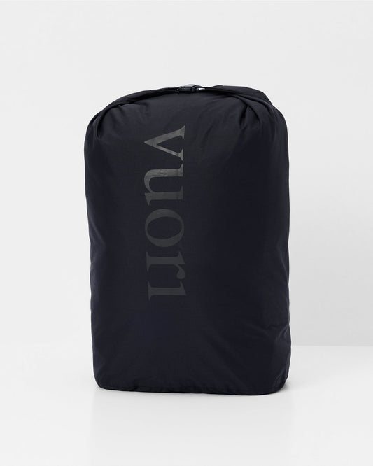 Vuori Packable Travel Bag Lightweight Black Roll Top Bag