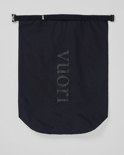 Vuori Packable Travel Bag Lightweight Black Roll Top Bag