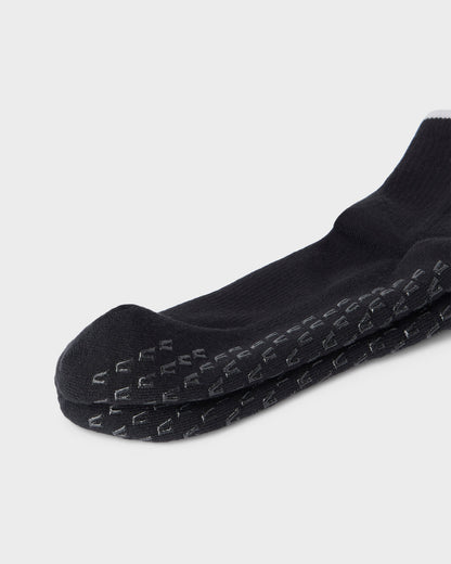 Vuori Half Crew Gripper Sock Black Grip Socks