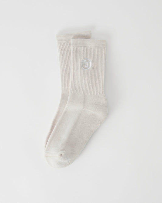 Vuori Half Crew Sock Salt Heather