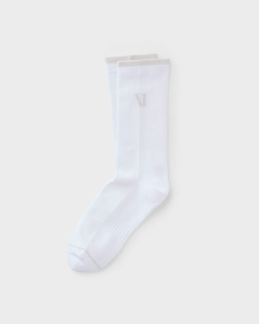 Vuori Performance Crew Sock White Crew Socks