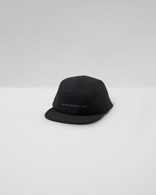 Vuori Trail Run Cap Black 7-Panel Running Hat