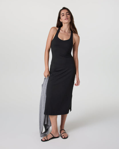 Vuori Halo Racerback Dress Solid Black