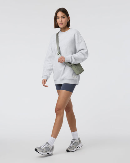Vuori Restore Oversized Crew 2.0 Pale Grey Heather