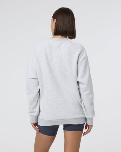 Vuori Restore Oversized Crew 2.0 Pale Grey Heather