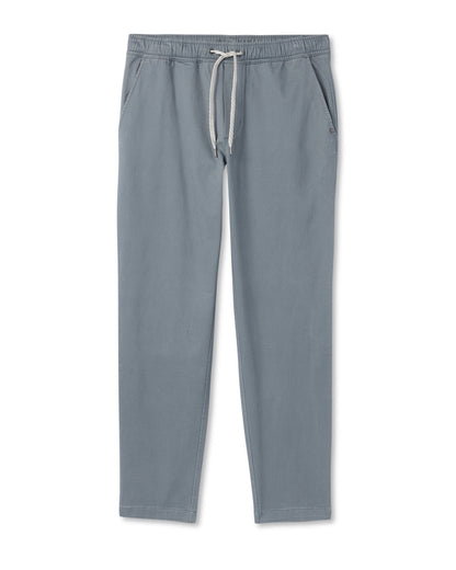 Vuori Fletcher Elastic Waist Pant Athletic Slim Fit 30" Dusty Blue