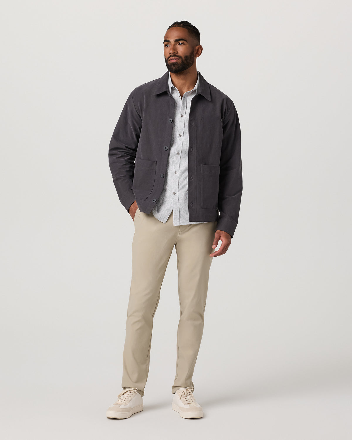 Vuori Men's Cascade Tech Chino Athletic Slim Fit 30" Trench