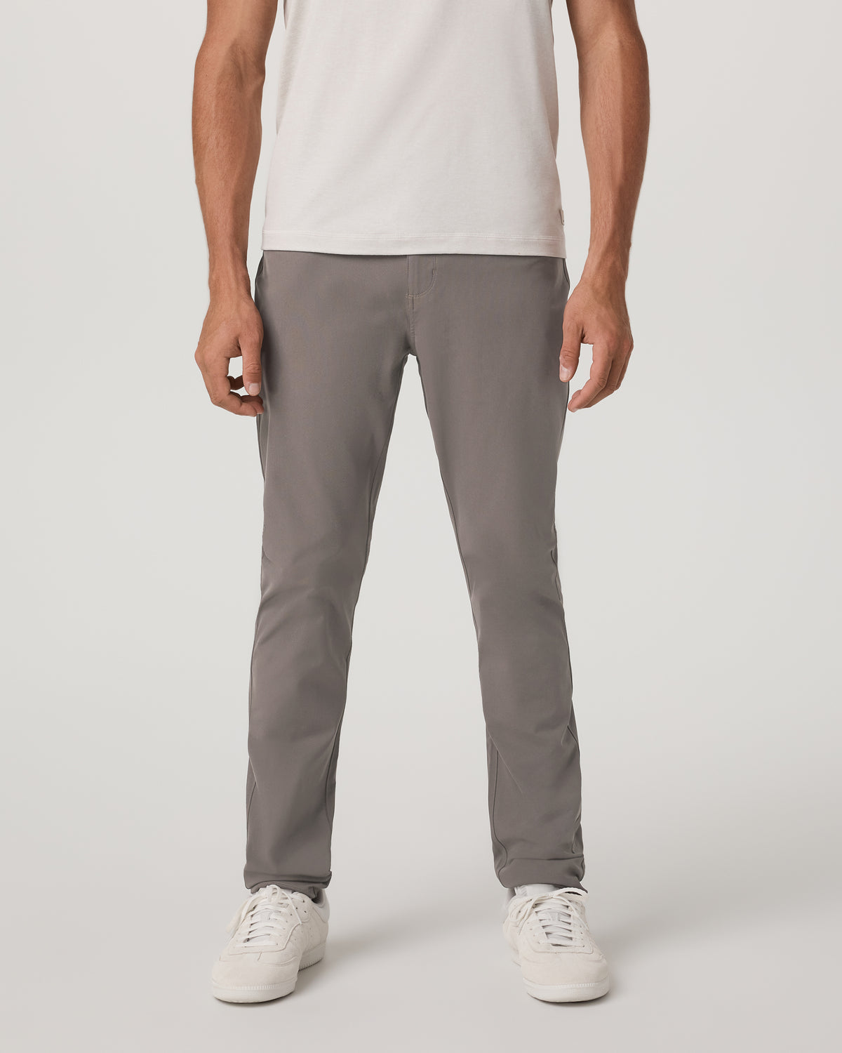 Vuori Meta Pant Athletic Slim Fit 30" Men's Warm Grey Pants