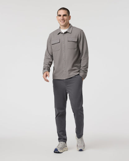 Vuori Fletcher Elastic Waist Pant Athletic Slim Fit 30" Dark Pewter