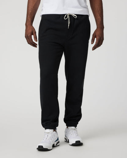 Vuori Seaside Sweatpant 28" Men's Relaxed Fit Black Sweatpant