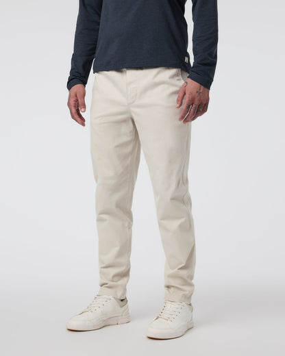 Vuori Fletcher Elastic Waist Pant Athletic Slim Fit 30" Oatmeal
