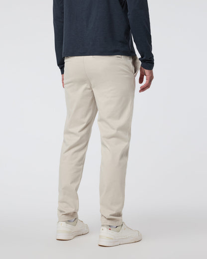 Vuori Fletcher Elastic Waist Pant Athletic Slim Fit 30" Oatmeal