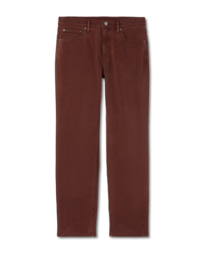 Vuori Benton Stretch Twill Pant Classic Fit 30" Burnt Sienna