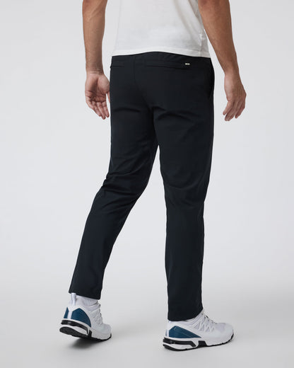 Vuori Meta Elastic Waist Pant Black 5-Pocket Stretch Pants