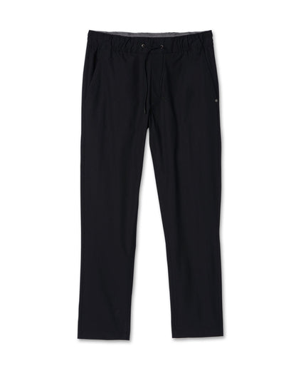 Vuori Meta Elastic Waist Pant Black 5-Pocket Stretch Pants