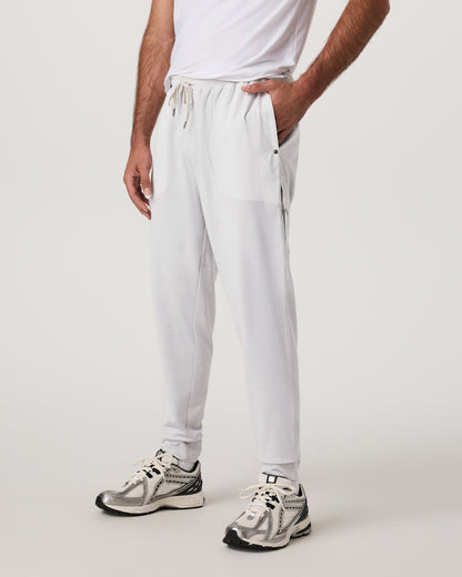 Vuori Sunday Mixed Media Jogger 28" Men's Frost Grey Joggers
