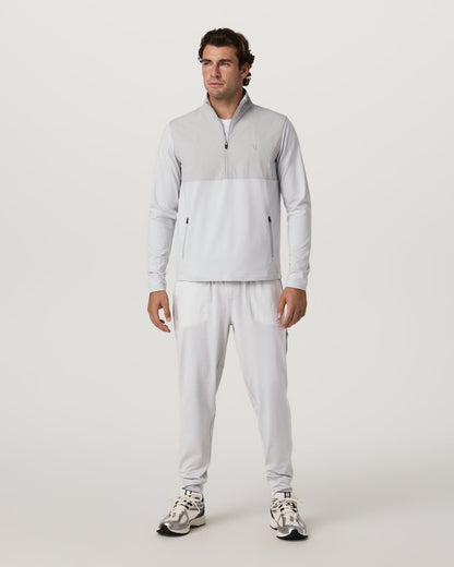 Vuori Sunday Mixed Media Jogger 28" Men's Frost Grey Joggers