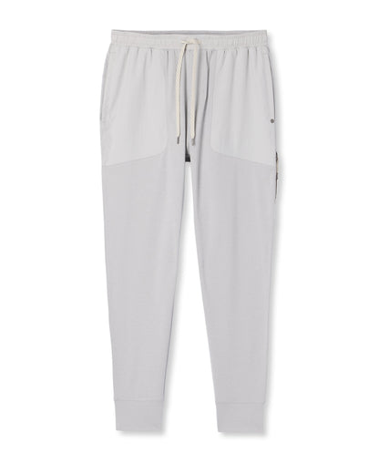 Vuori Sunday Mixed Media Jogger 28" Men's Frost Grey Joggers