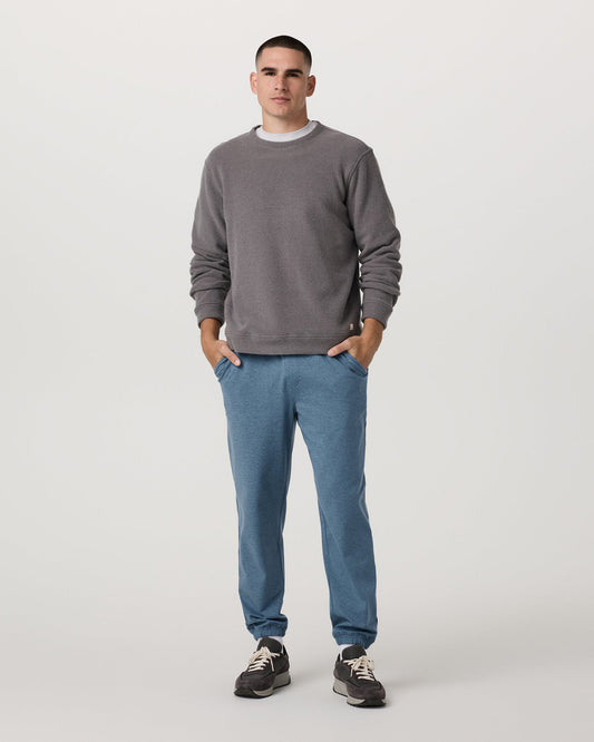 Vuori Men's Coronado Sweatpant 28" Pool Blue Heather