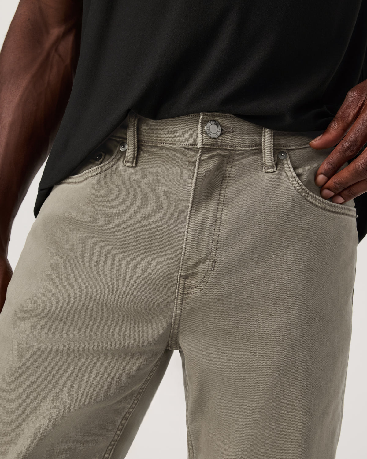 Vuori Benton Stretch Twill Pant Athletic Slim Fit 32" Taupe
