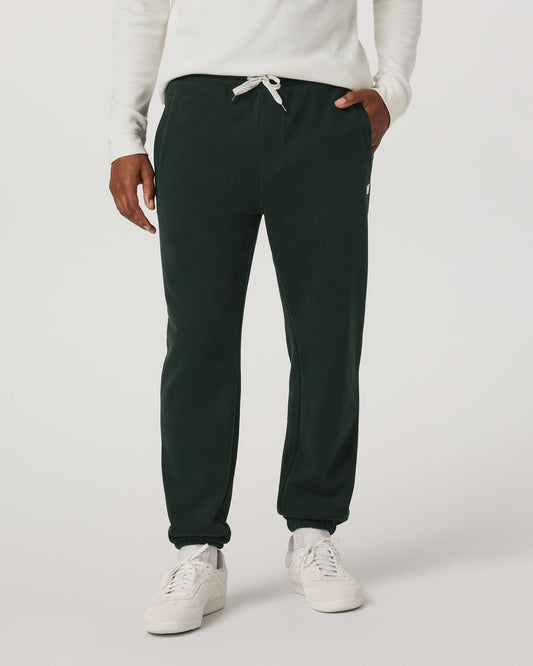 Vuori Seaside Sweatpant 28" Men's Relaxed Evergreen Sweatpant