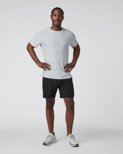 Vuori Kore Short Unlined 7" Black Unlined Athletic Shorts