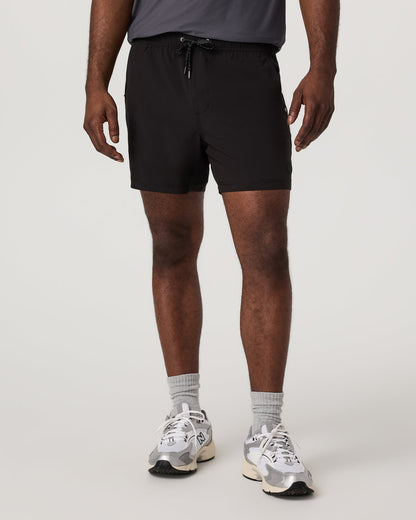 Vuori Kore Short Lined 5" Black Tonal Athletic Shorts