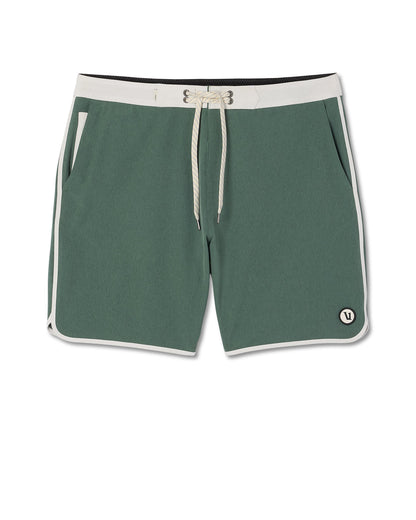 Vuori Men's Cruise Boardshort 7" Agate Green Linen Texture