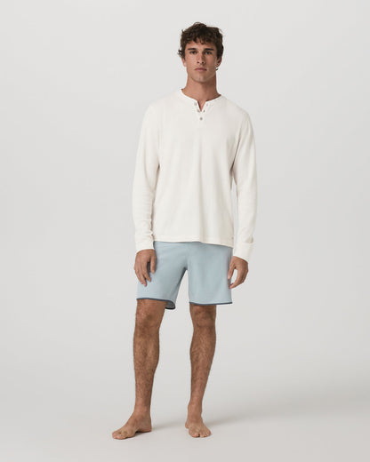 Vuori Cruise Boardshort 7" Men's Blue Haze Linen Swim Shorts