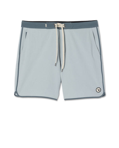Vuori Cruise Boardshort 7" Men's Blue Haze Linen Swim Shorts