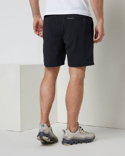 Vuori Kore Elevate Short Lined 7" Men's Black Shorts with Zip Pockets