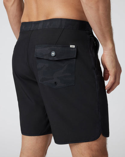 Vuori Cruise Boardshort Men's Black Swim Trunks