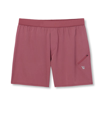 Vuori Qualify Short Lined 5" Men's Berry Performance Shorts
