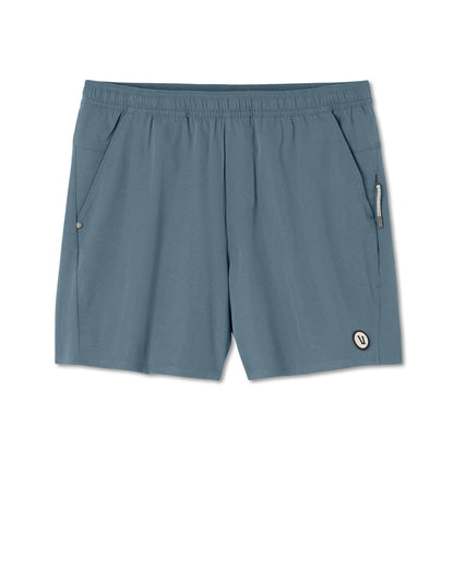Vuori Maverick Volley Short Lined Men's Blue Sea Hybrid Shorts