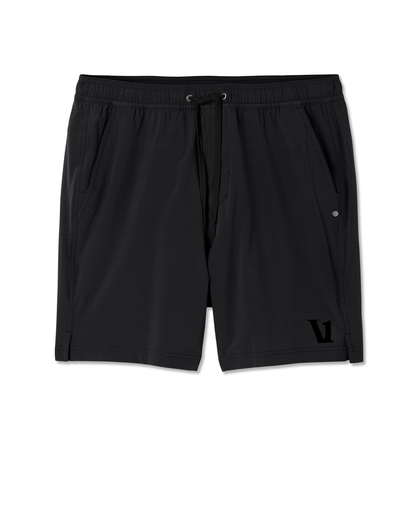 Vuori HardKore Short Lined 7" Men's Black Performance Shorts