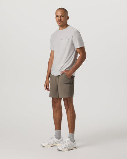 Vuori Grafton Short Unlined 7" Men's Training Shorts in Bark