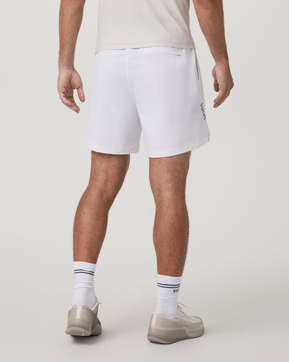 Vuori Crosscourt Short Unlined 7" Men's White Tennis Shorts