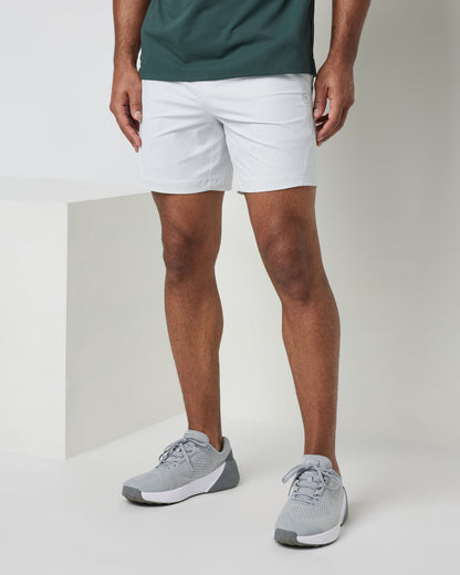 Vuori Crosscourt Short Men's Frost Grey Tennis Shorts