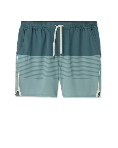 Vuori Trail Short 2.0 Light Deep Sea Stripe/Salt