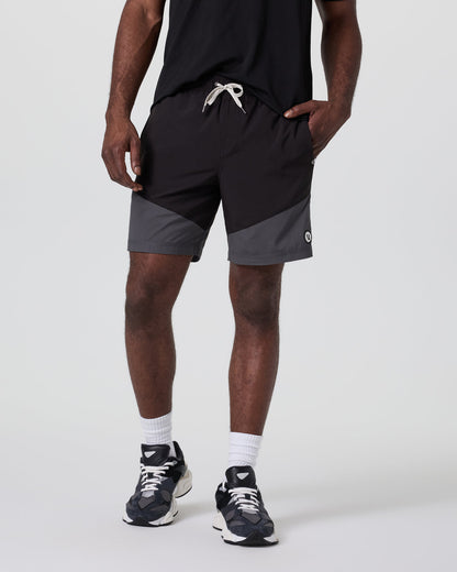 Vuori Kore Short X1 Lined Classic Fit 7" Black/Dark Pewter/Salt