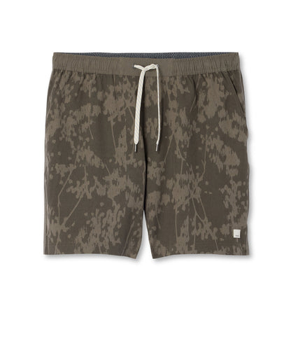Vuori Banks Session Short Unlined 7" Root Earth Linen Texture