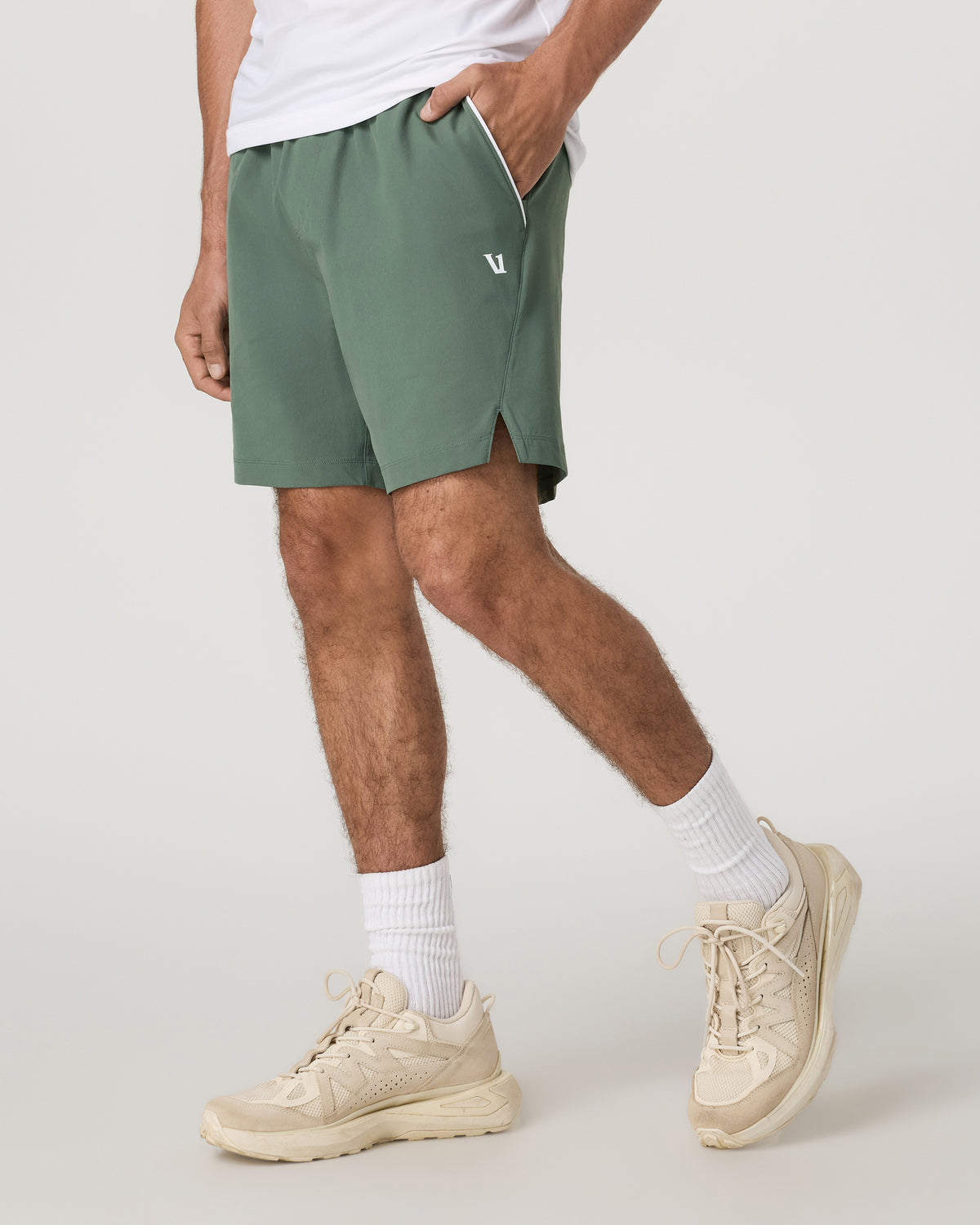 Vuori Crosscourt Short Unlined 7" Men's Marsh Tennis Shorts