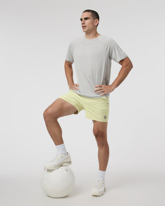 Vuori Kore Short 5" Pale Citron Athletic Shorts