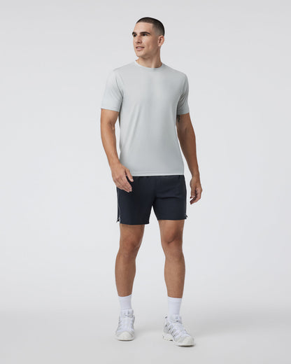 Vuori Trail Short 2.0 Black/Heather Grey Running Shorts