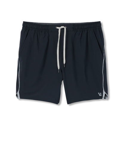 Vuori Trail Short 2.0 Black/Heather Grey Running Shorts