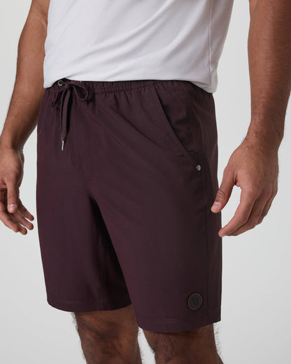 Vuori Kore Short Lined 9" Raisin Tonal Athletic Shorts