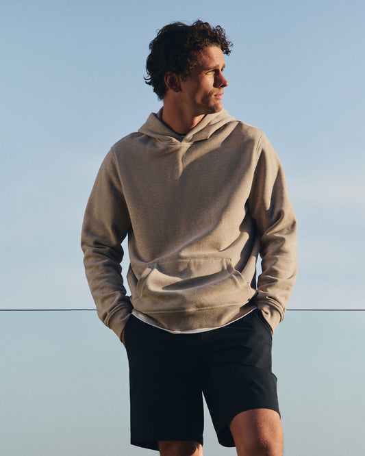 Vuori Seaside Pullover Hoodie Men's Acorn Heather Hoodie