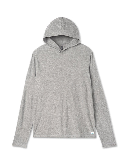 Vuori Strato Tech Hoodie Men's Heather Grey Workout Hoodie