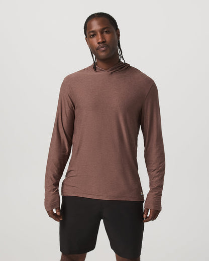 Vuori Strato Tech Hoodie Men's Sable Heather Hoodie