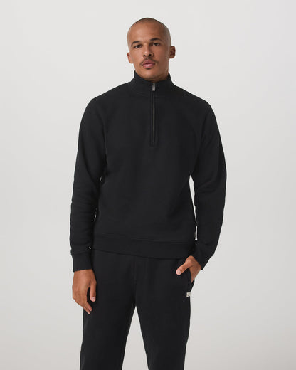 Vuori Seaside 1/2 Zip Classic Men's Black Pullover